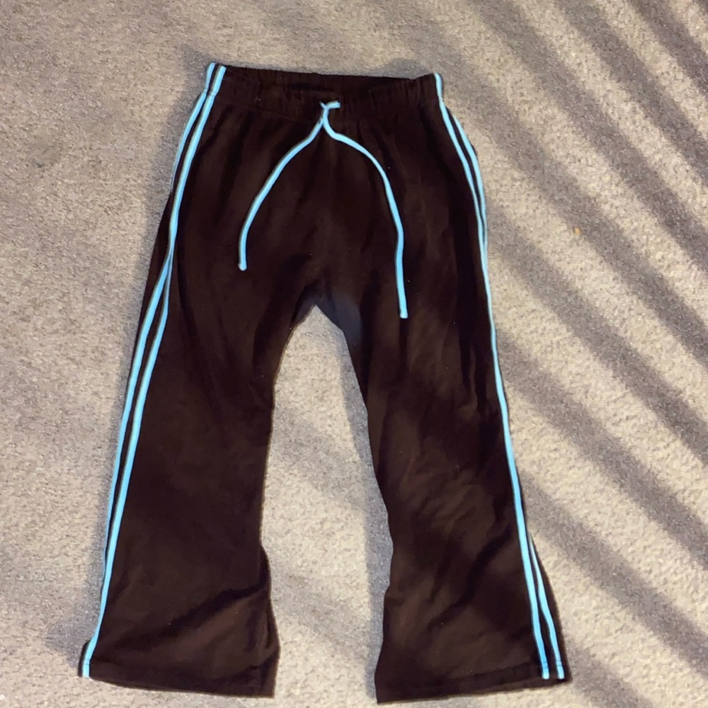 Medium, (adjustable drawstrings) brown & mint sweat pants